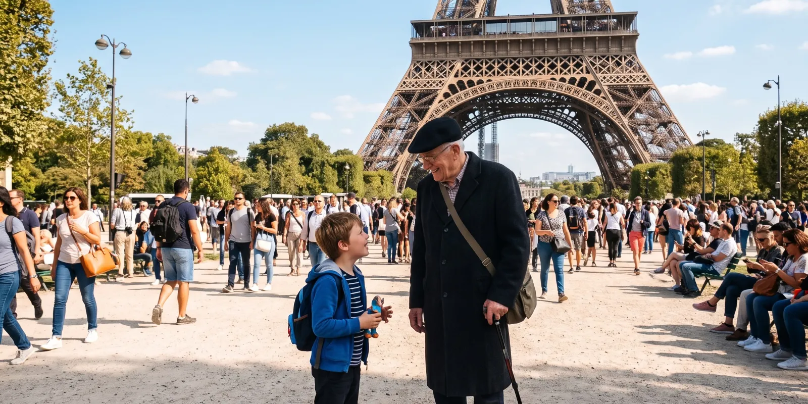 Balade sous la tour Eiffel 