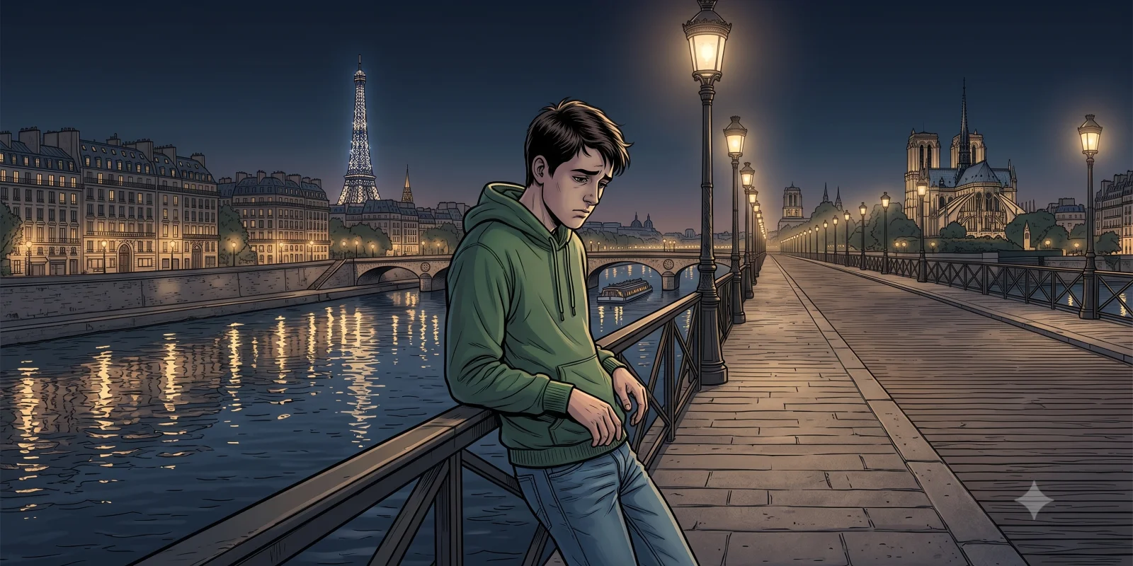 Rencontre sur un pont