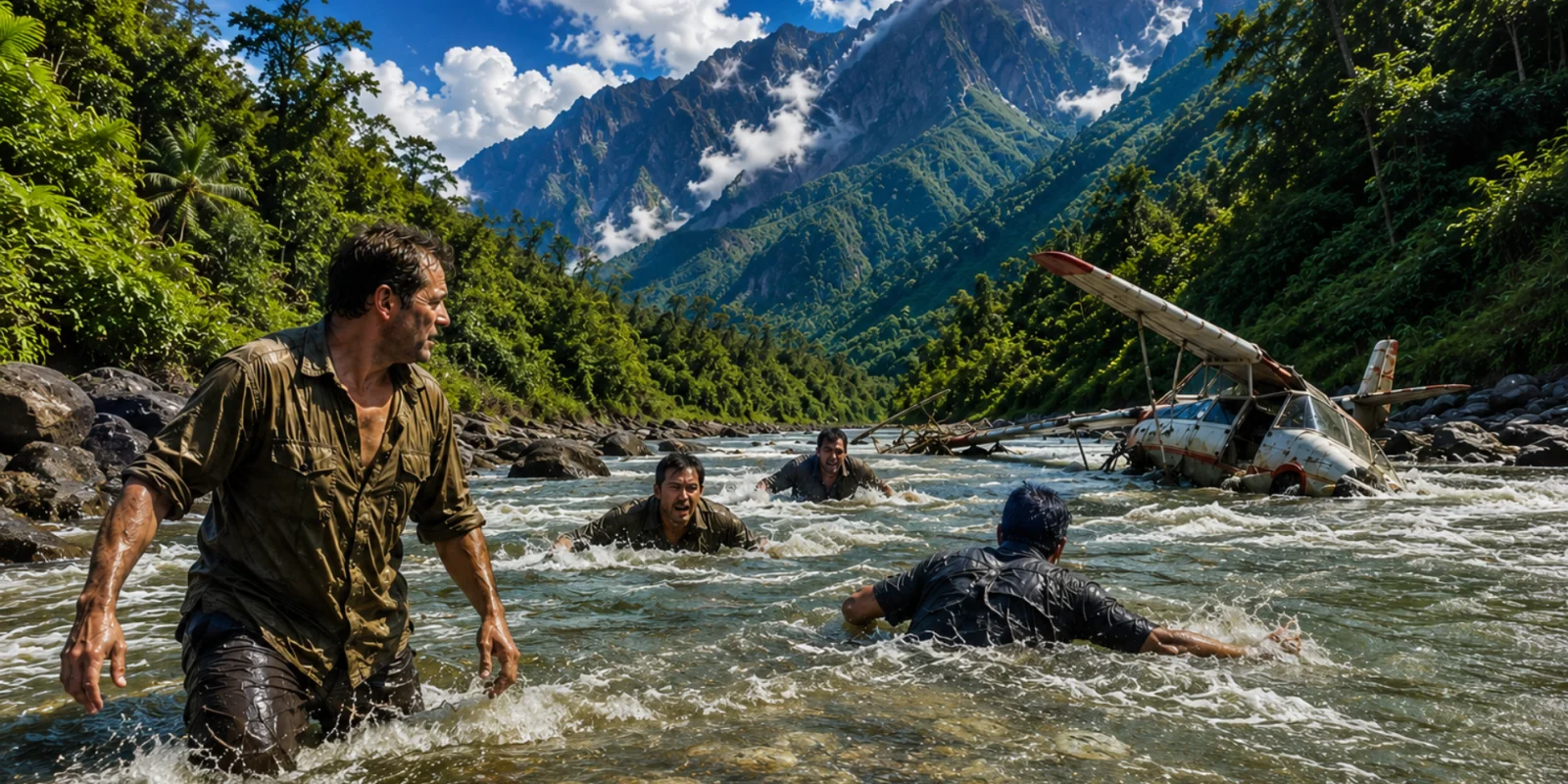 Crash dans la rivière
