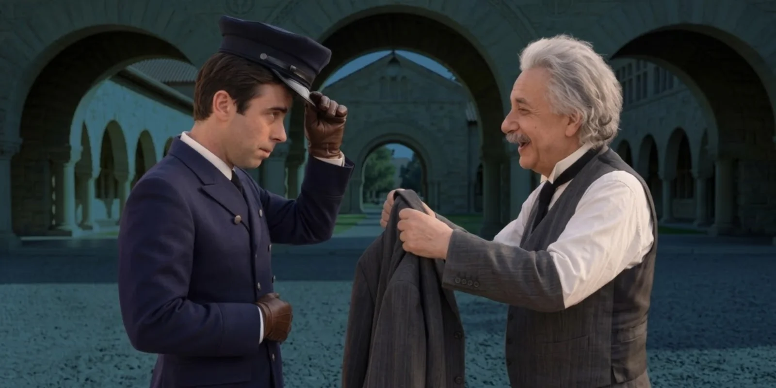Albert Einstein et son chauffeur