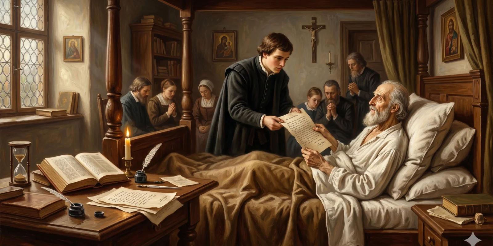 Martin Luther et Frédéric Myconius
