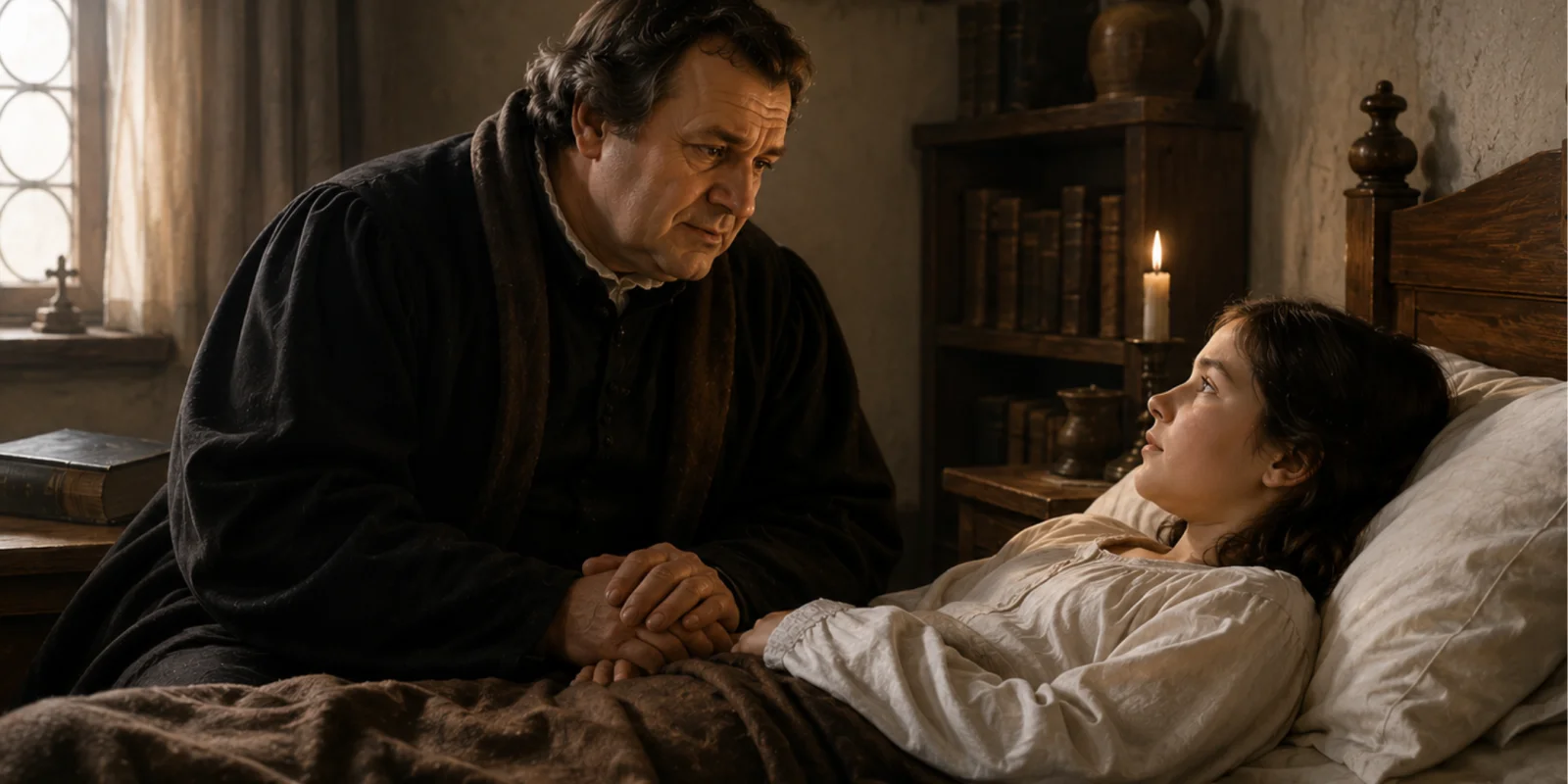 Luther et sa fille Madeleine
