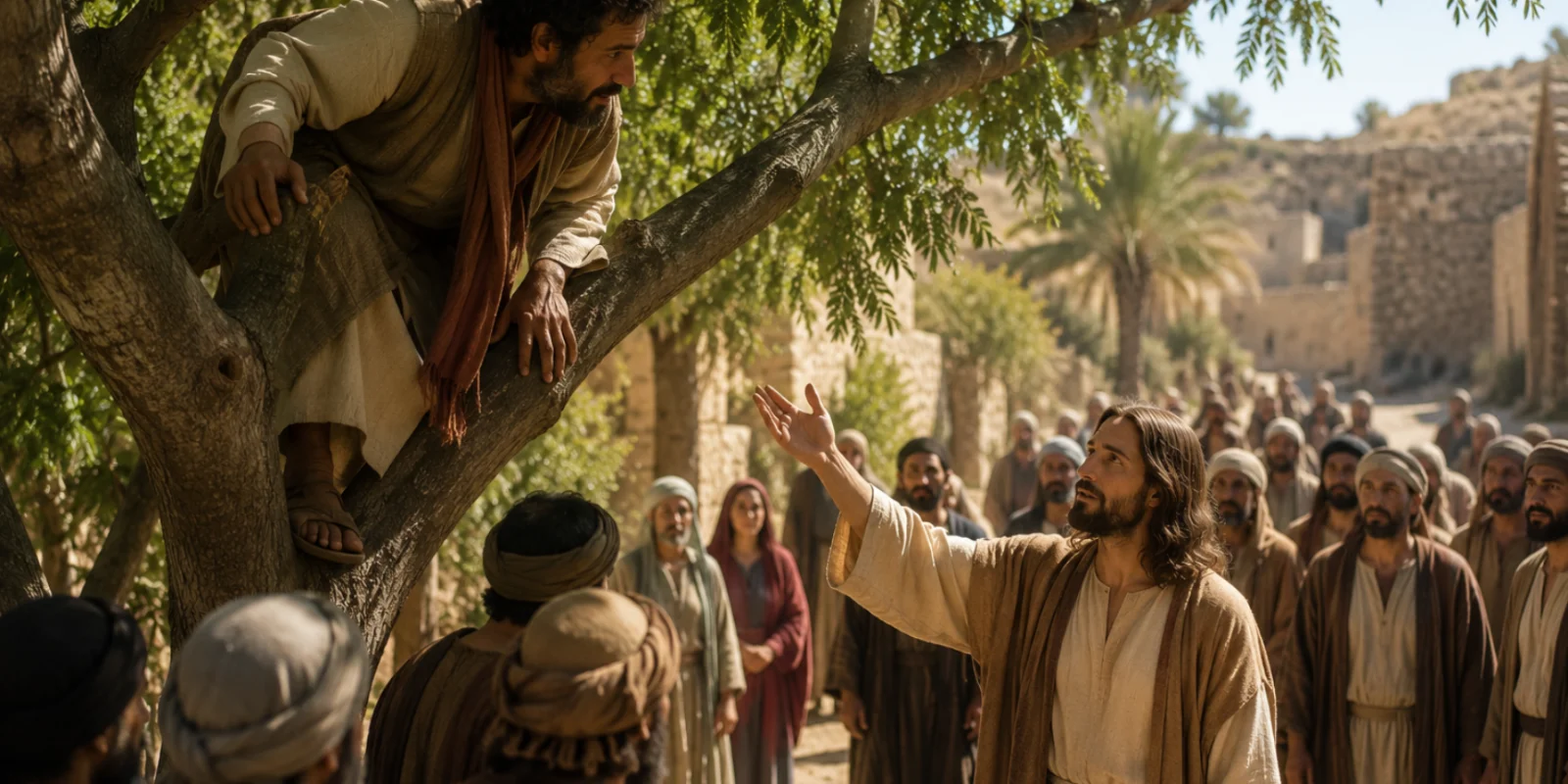 Jésus dans la maison de Zachée