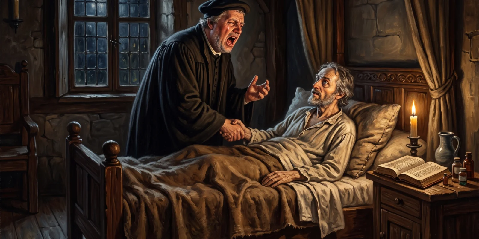 Luther et son ami Philippe Mélanchthon 