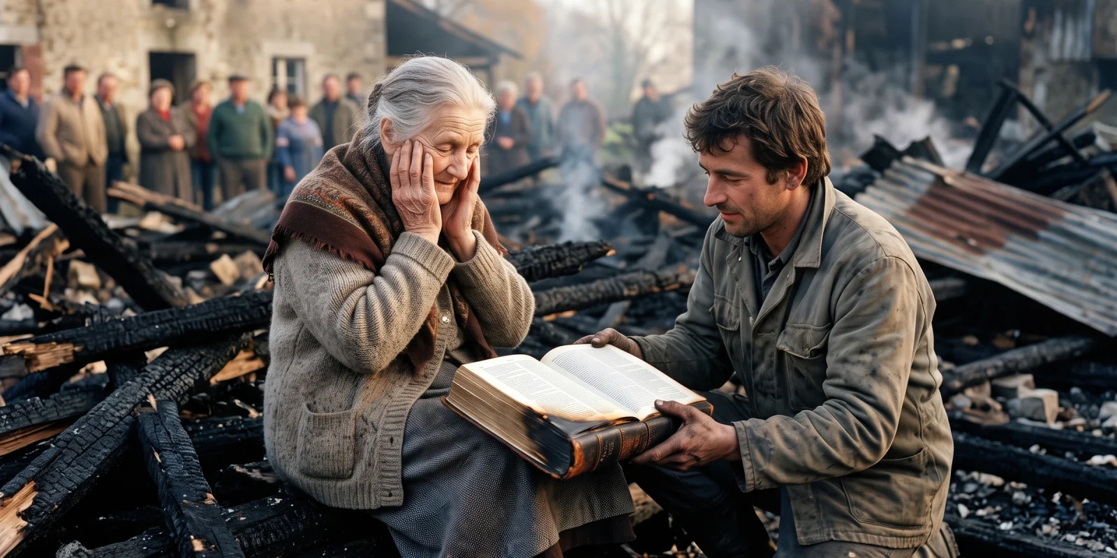 La Bible épargnée par les flammes